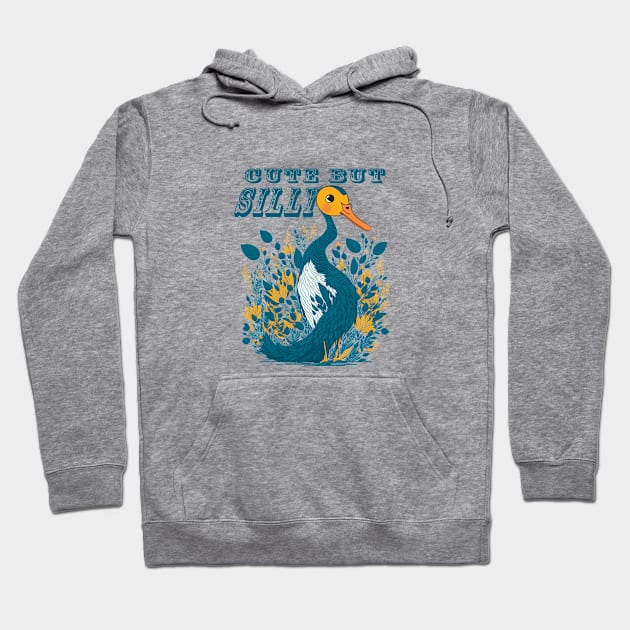 Cute But Silly Goose Hoodie by DigiDreams